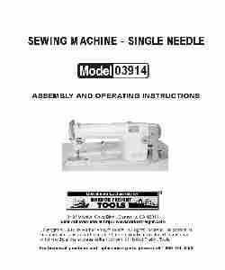 Harbor Freight Tools Sewing Machine 03914-page_pdf